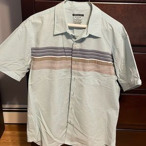 Mens button down short sleeve shirt